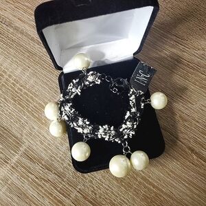 INC WOMENS‎ PEARLS BAUBLE BRACELET